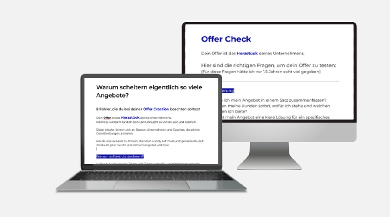 Leitfaden: 8 Fehler bei der Offer Creation